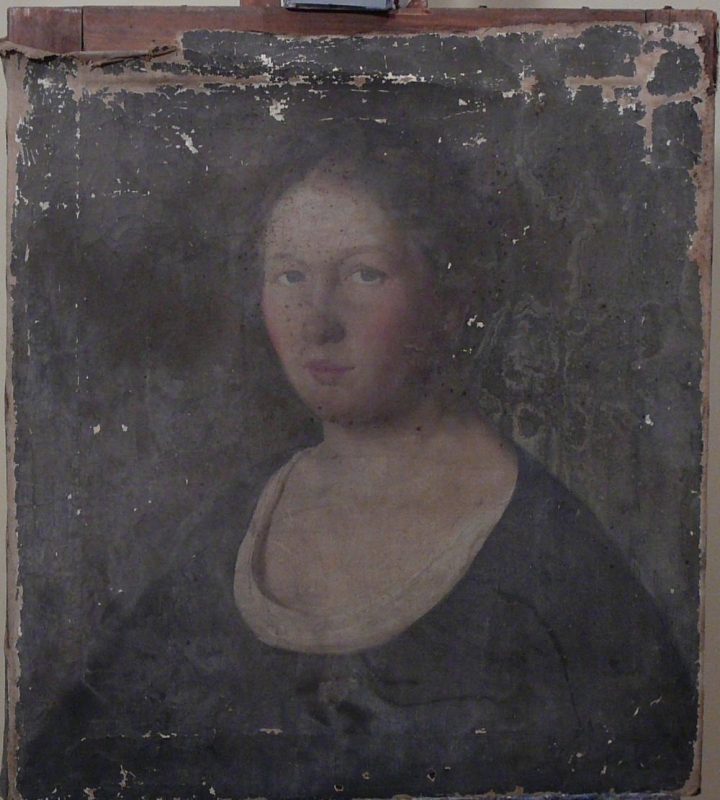 14/54 portrait copy lady, head & torso.