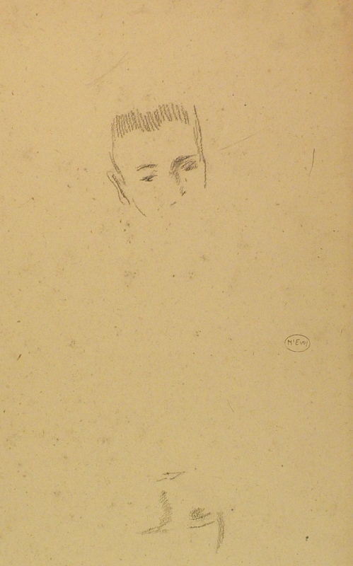 743 2 slight beginnings of a portrait study